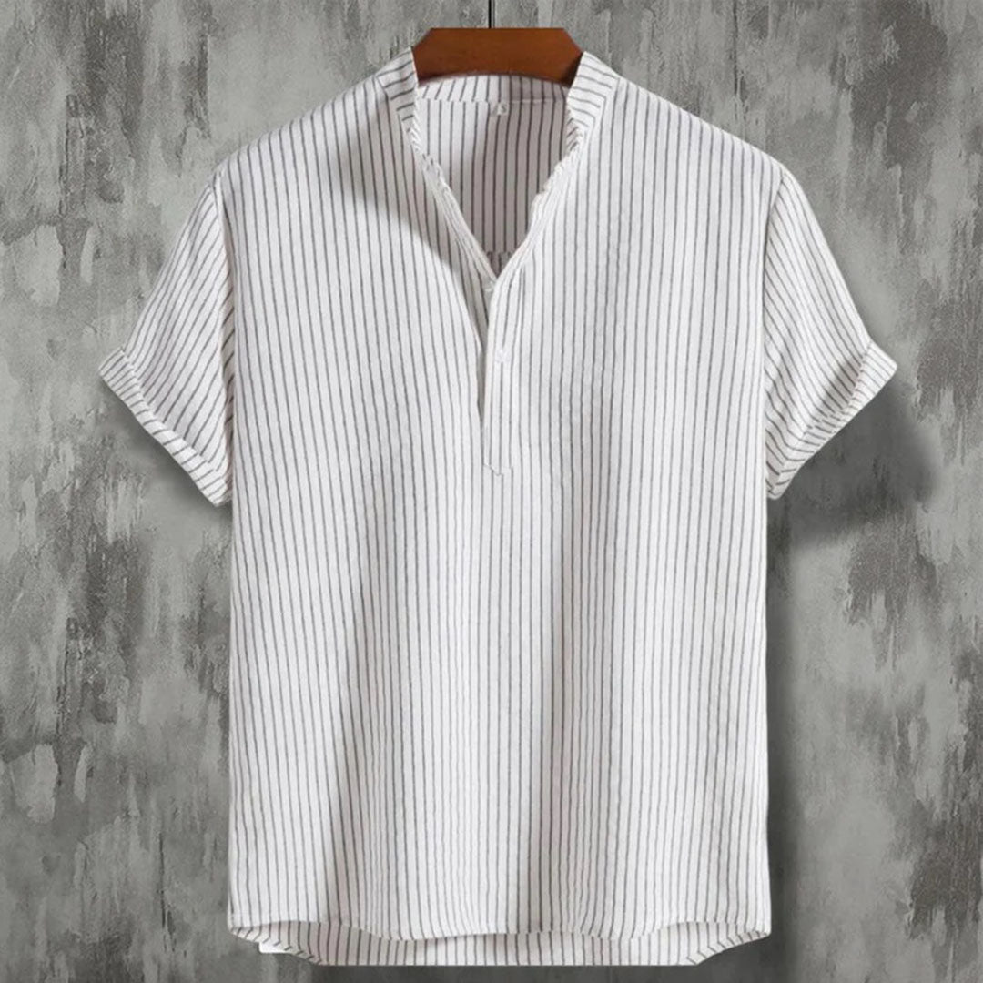 Brandy - Herren Gestreiftes Hemd