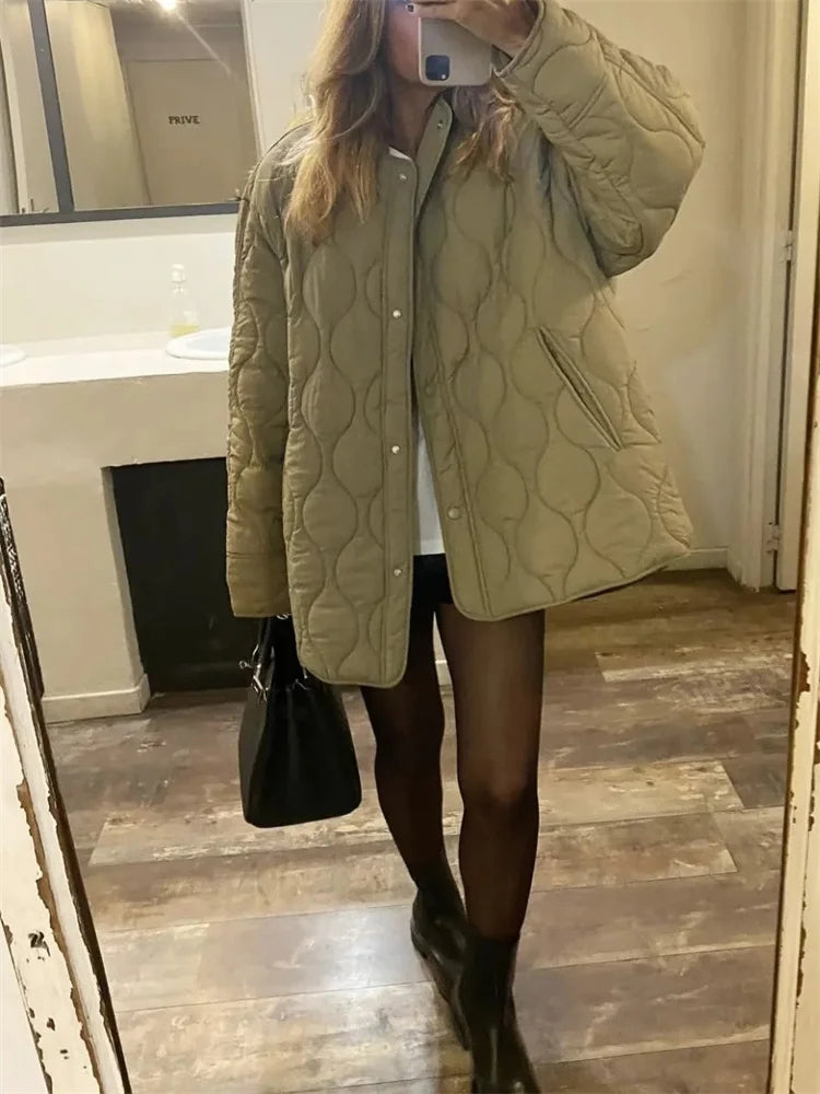 Weite Winterjacke für Damen