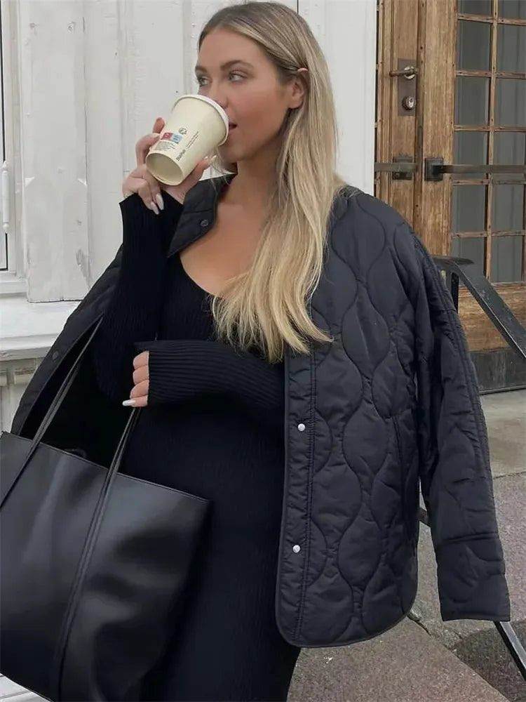 Weite Winterjacke für Damen