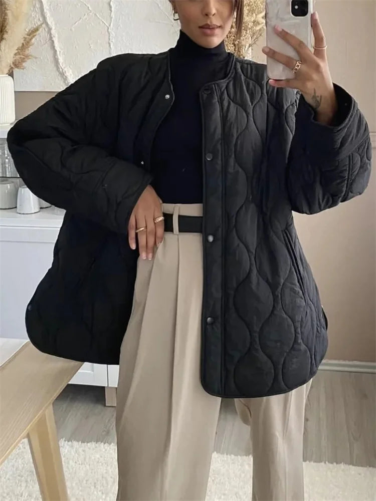 Weite Winterjacke für Damen