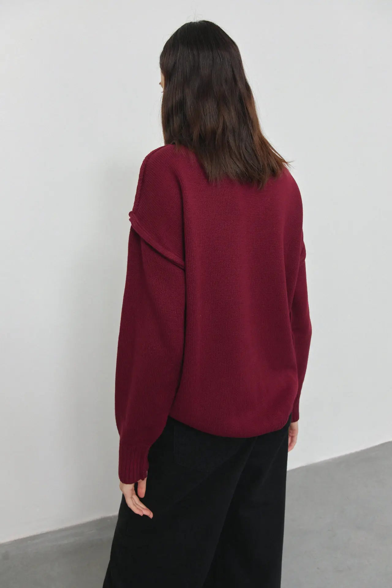 Cora - Gemütlicher Damen Strickpullover mit weitem Rollkragen