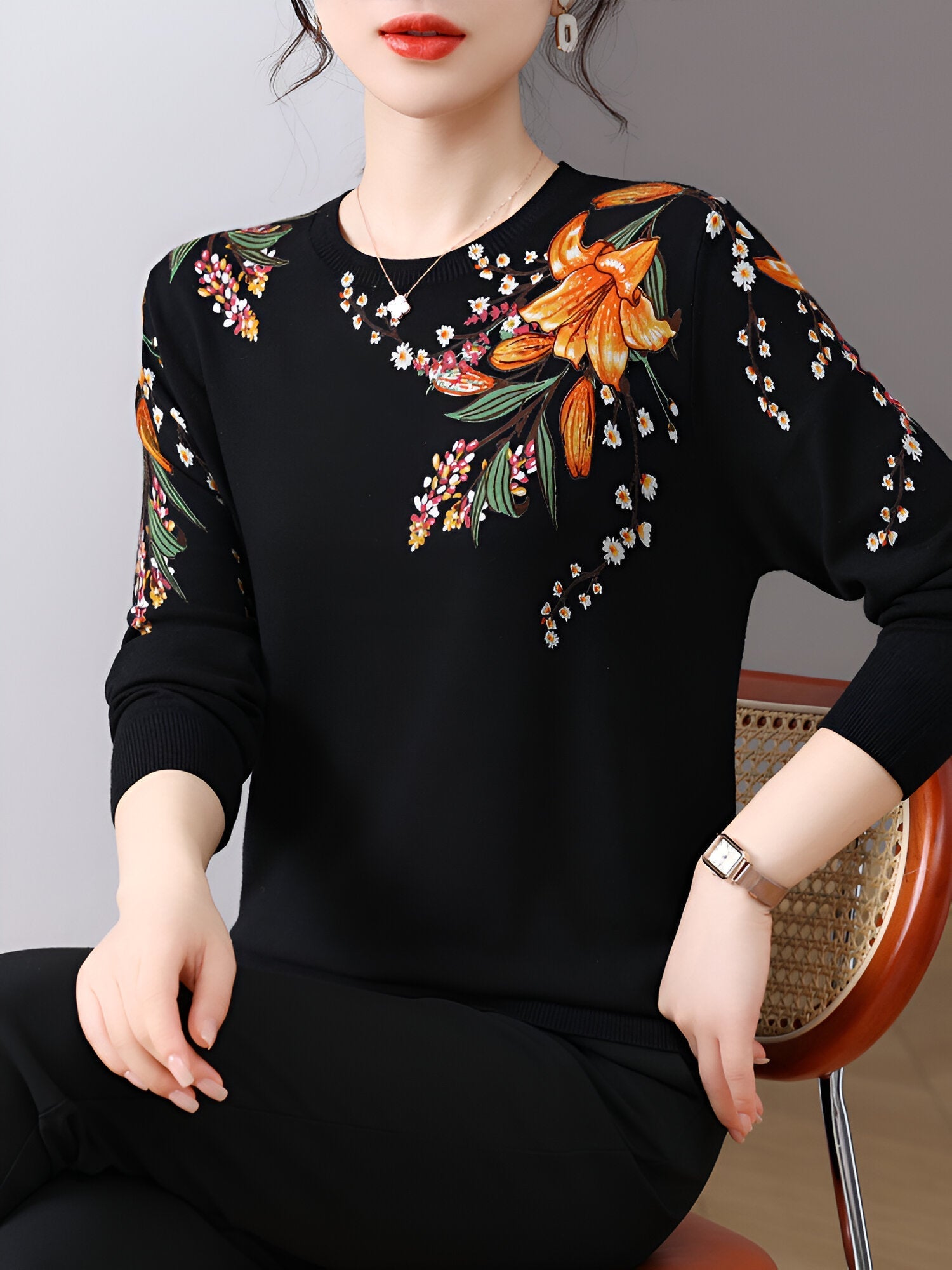 Giddeon | Stylischer Gedruckter Pullover