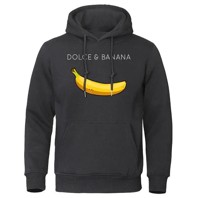 Dan - Stilvoller Dolce Banana Streetwear Herbst-Hoodie für Herren
