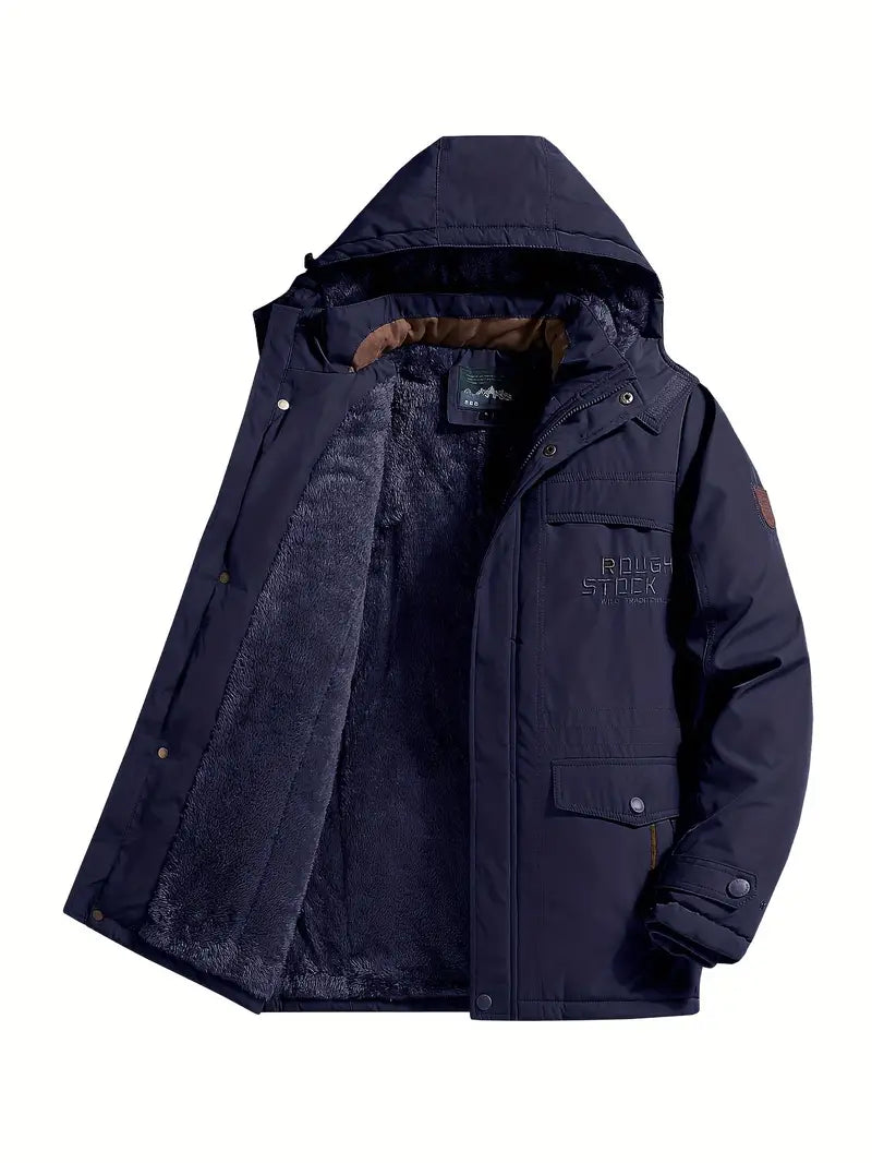 Bas - Blaue Herren Winterjacke