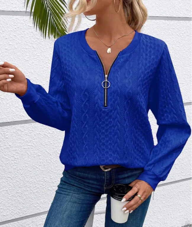 Stilvolle Pullover mit Reißverschluss für Damen
