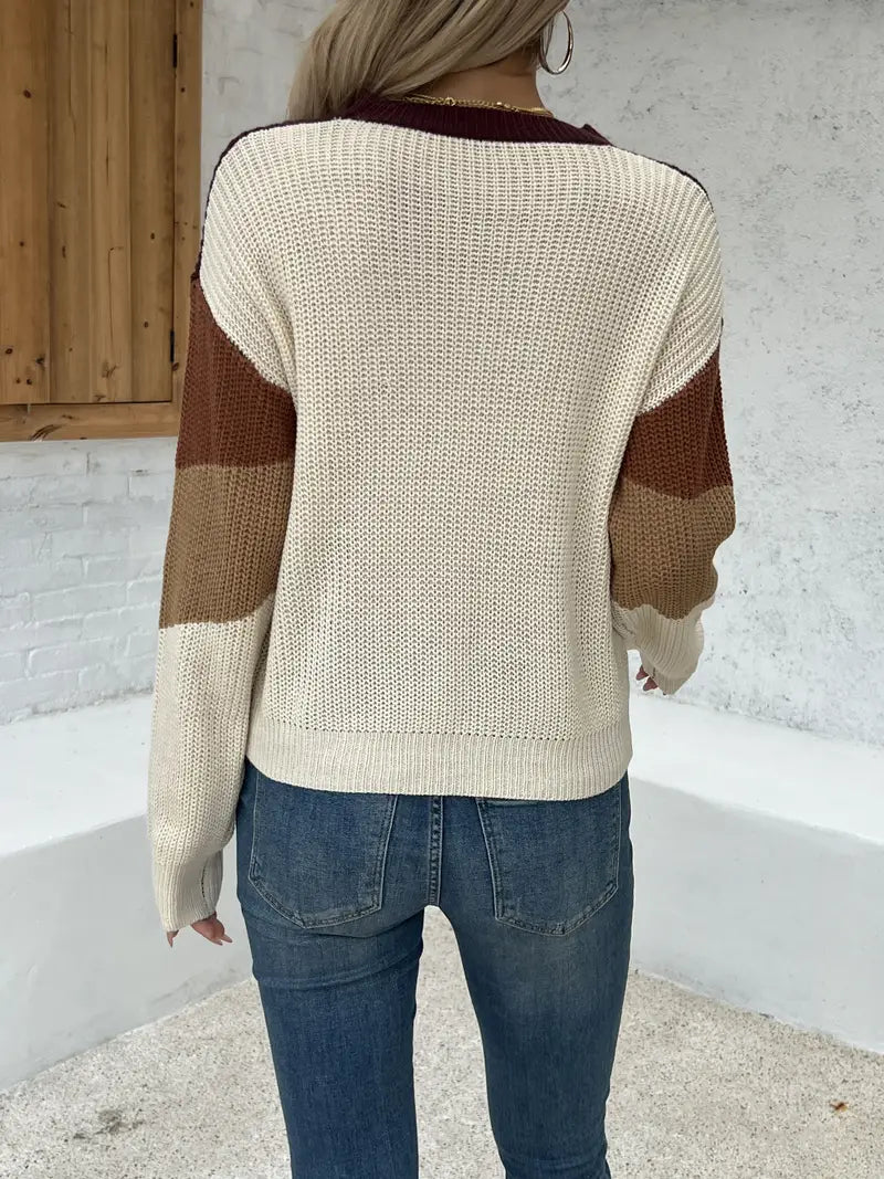 Caro - Bunter Crewneck-Pullover