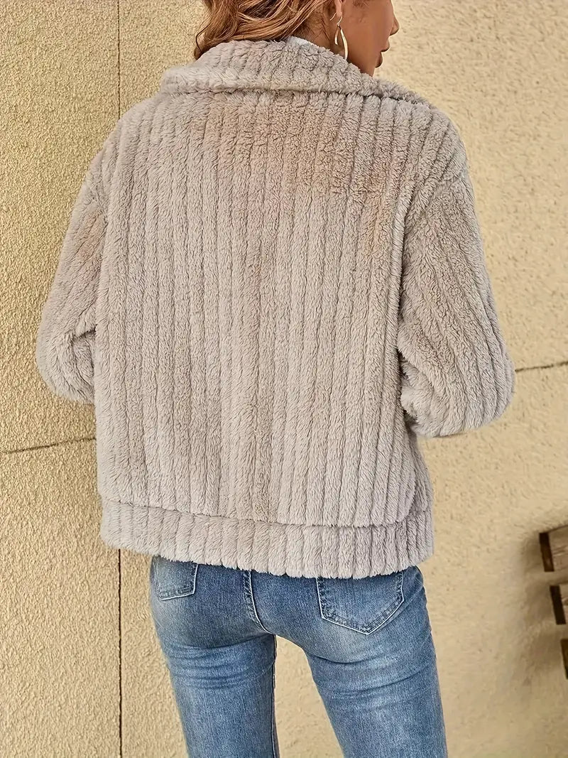 Flavia™ - Modischer Fleece-Mantel