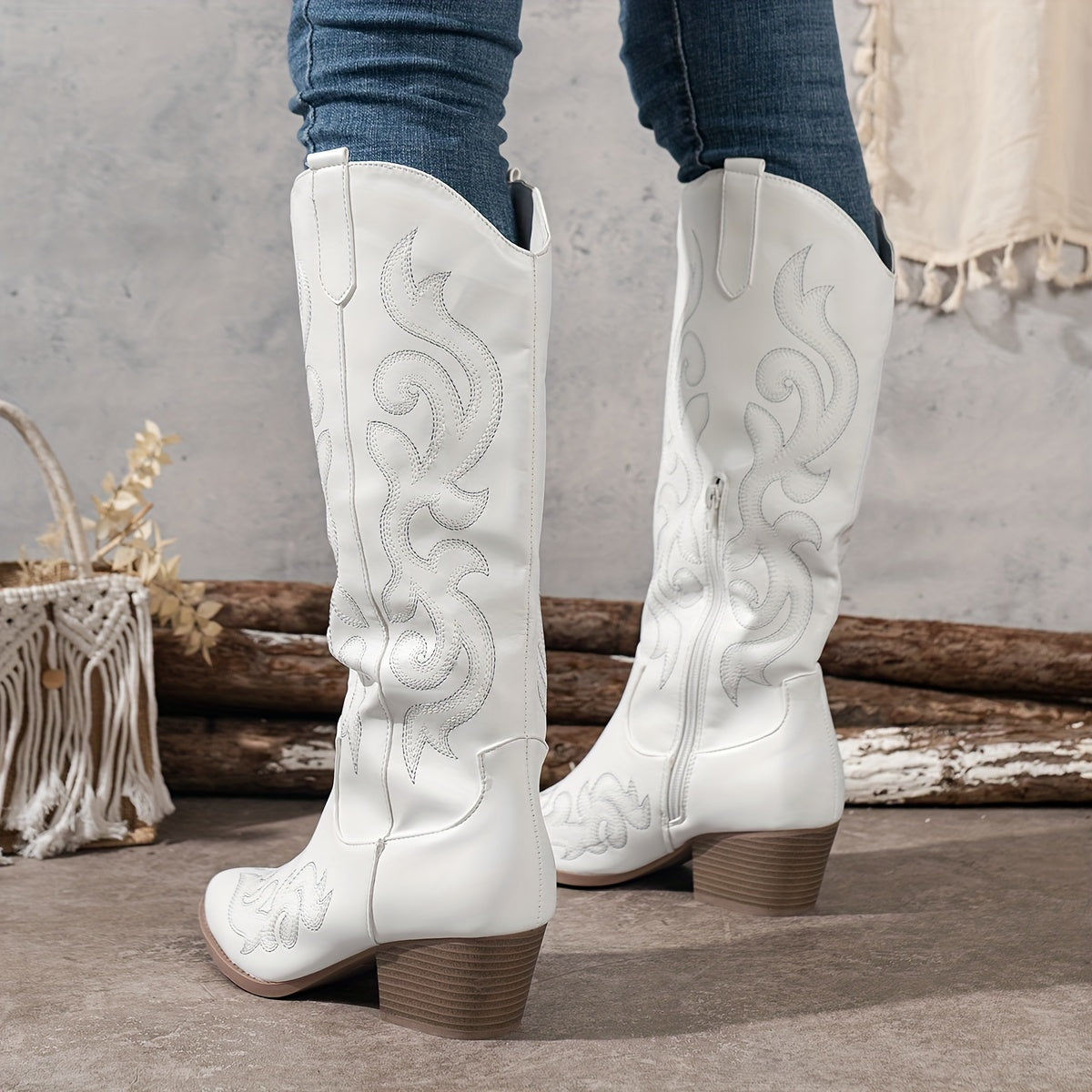 Westernstiefel mit Aufdruck für Damen