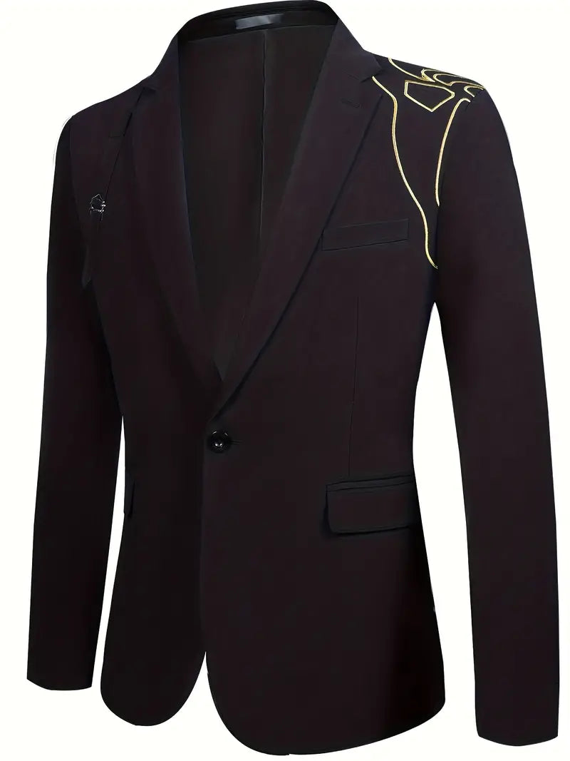 Formales 2-teiliges Anzug-Set Ein-Knopf-Jacke & Anzughose