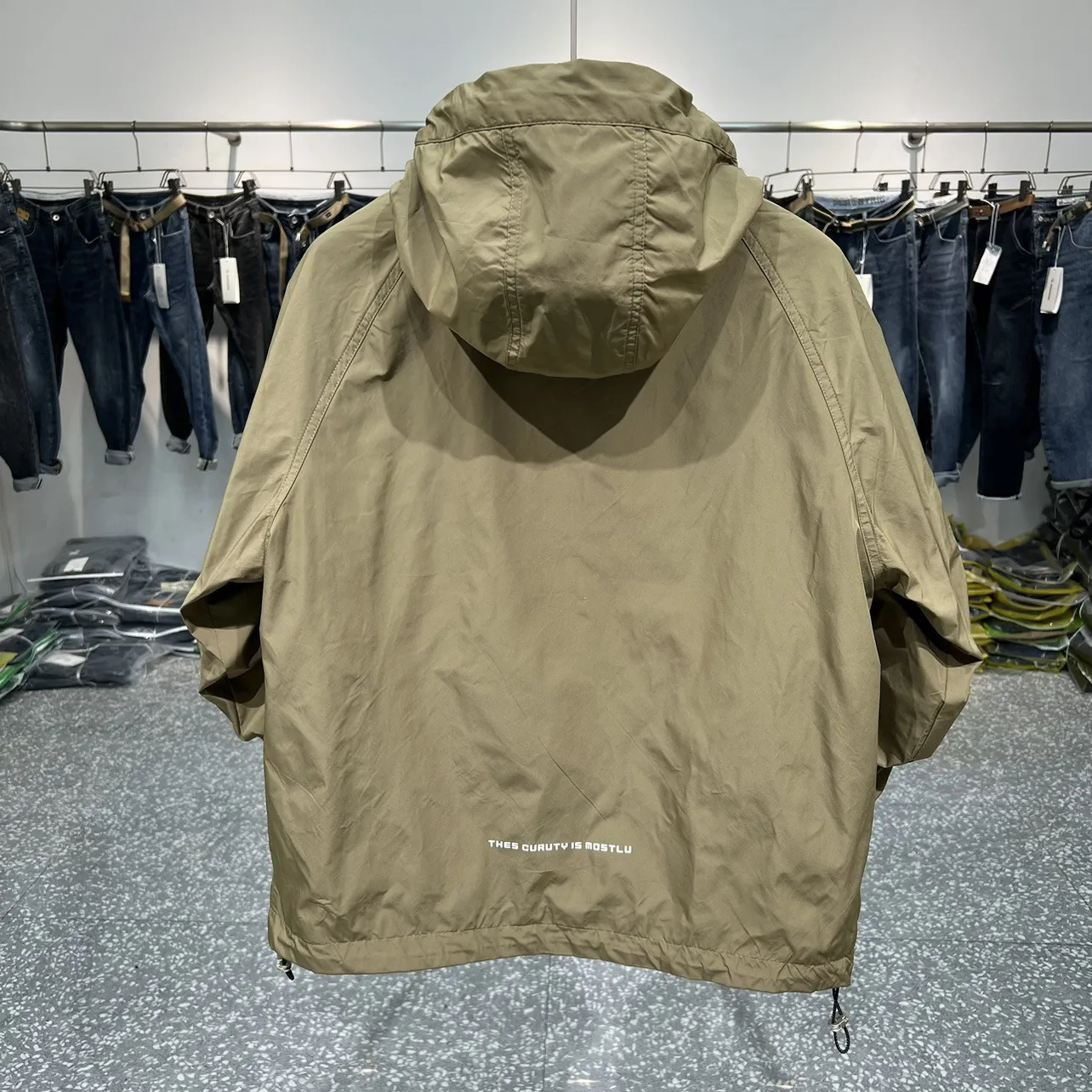 Kenny - herren kapuzenjacke mit halbem reißverschluss