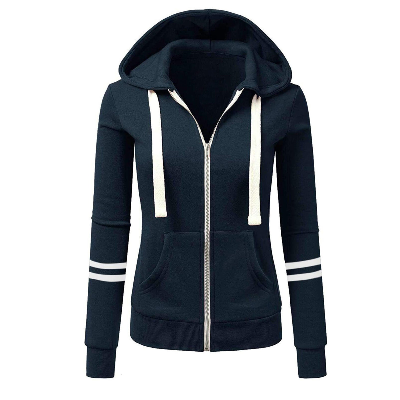 Adeline - Schicker und Schlanker Winter-Wollhoodie mit Reißverschluss für Damen