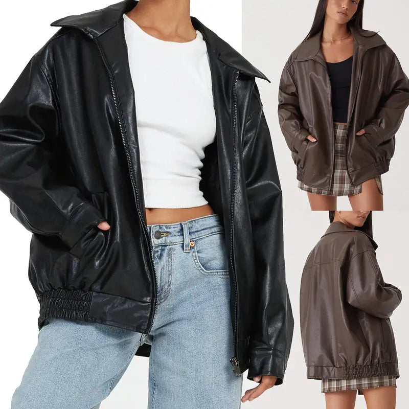 Adeylin | Elegante Damen-Lederjacke