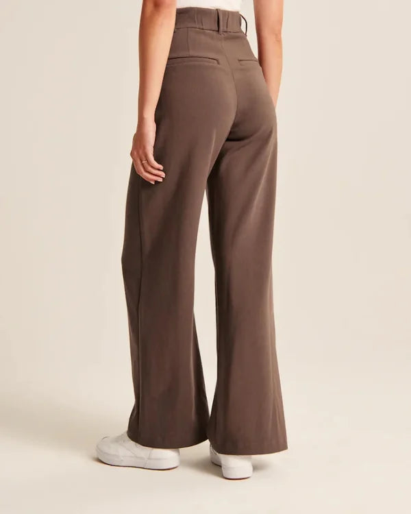 Lia - Hochtaillierte Weite Damen Hosen