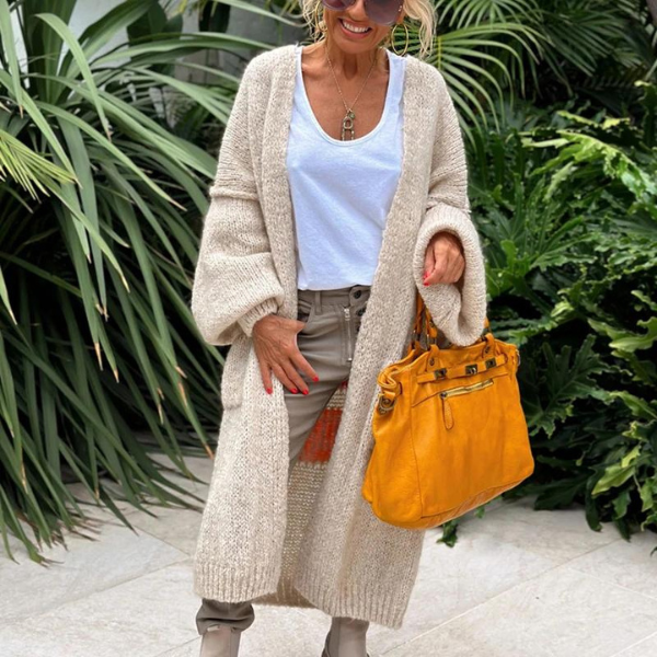 Stylische peace strickjacke - Ibiza