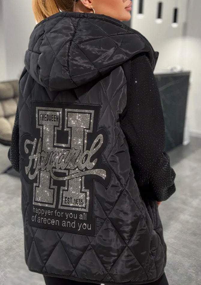 Stilvolle Daunenjacke mit Rautenmuster