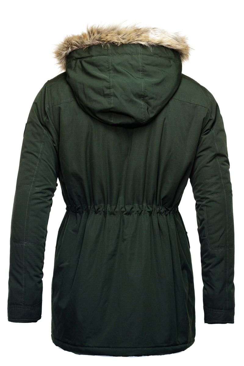 Francis - warme winterjacke mit fellkapuze
