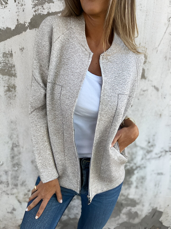 Ariane™ - Casual Langarm-Reißverschlussjacke