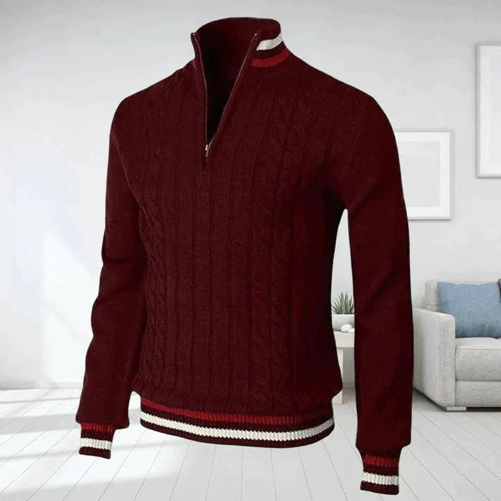 Henry - Stilvolle und Warme Casual Herbst Kabelstrickpullover für Herren