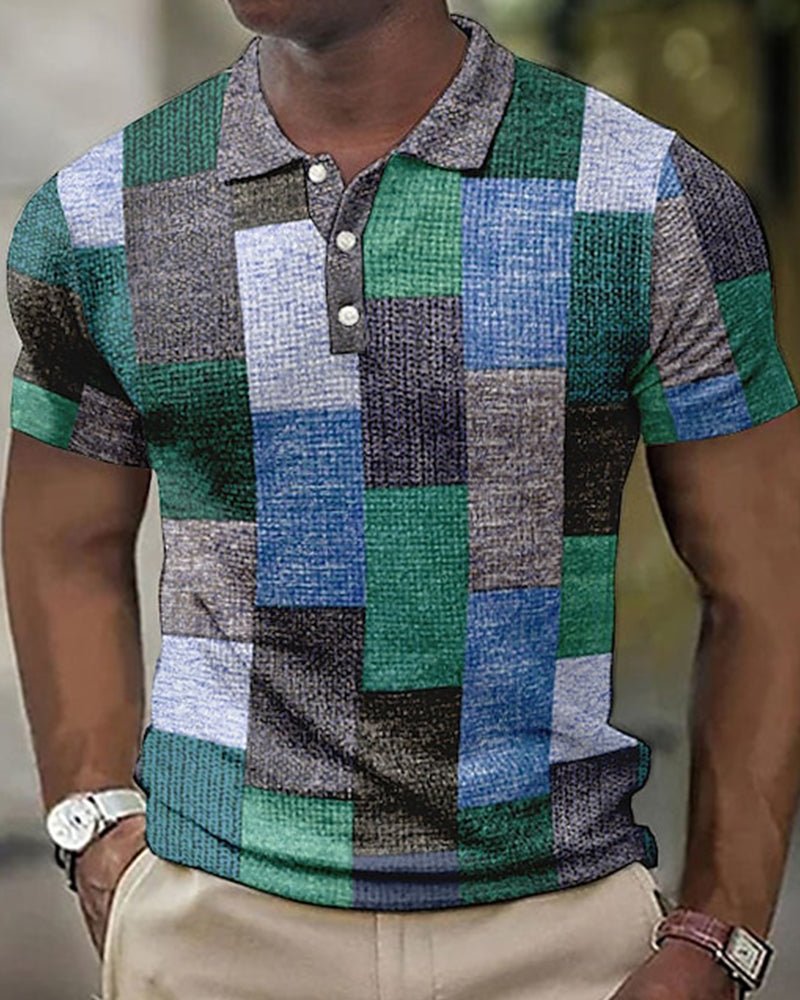 Trendiges gemustertes Poloshirt für Männer