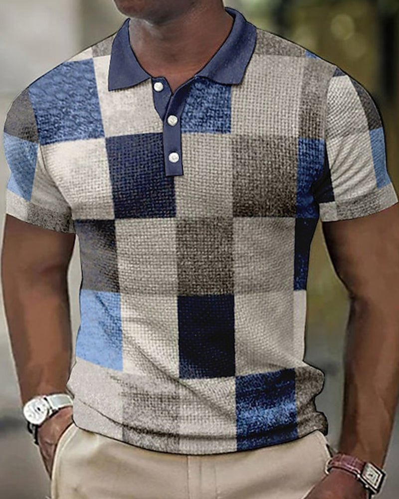 Trendiges gemustertes Poloshirt für Männer