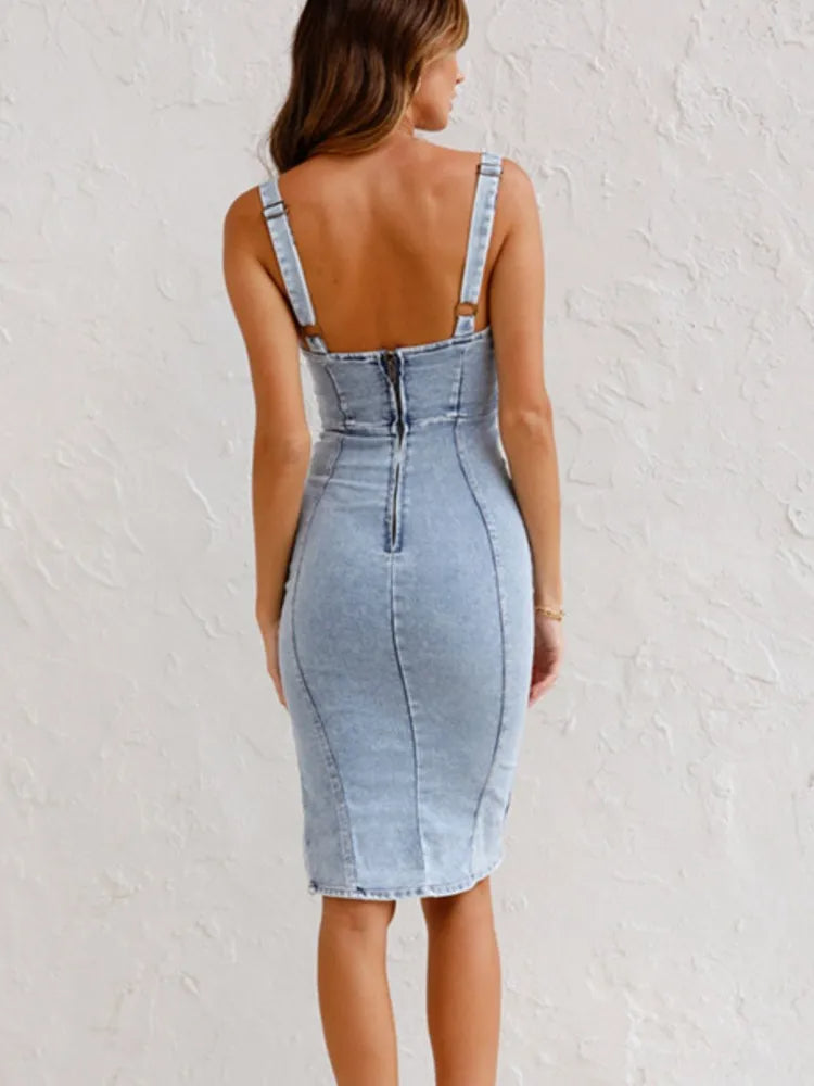 Irene | Vintage Bodycon Midi-Kleid: Entfalten Sie Ihren Stil