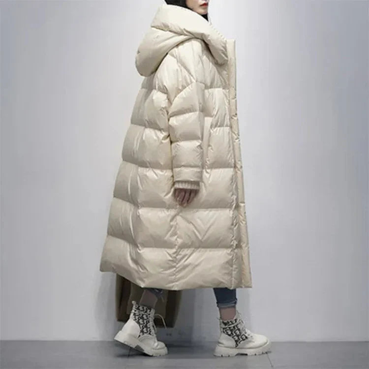 Giada | Elegantes langes Design Damen-Pufferjacke