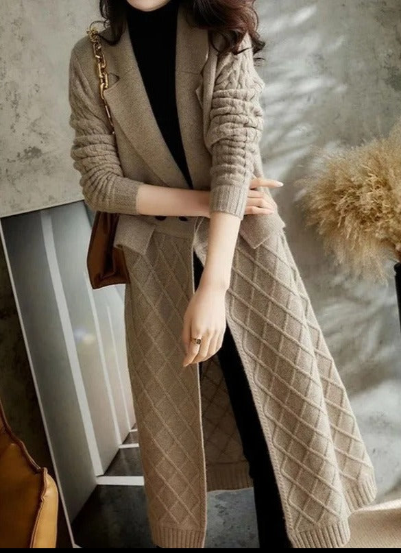 Elliana - Stilvolle und Bequeme Herbst Lange Strickjacke für Damen