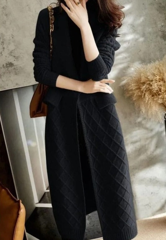 Elliana - Stilvolle und Bequeme Herbst Lange Strickjacke für Damen