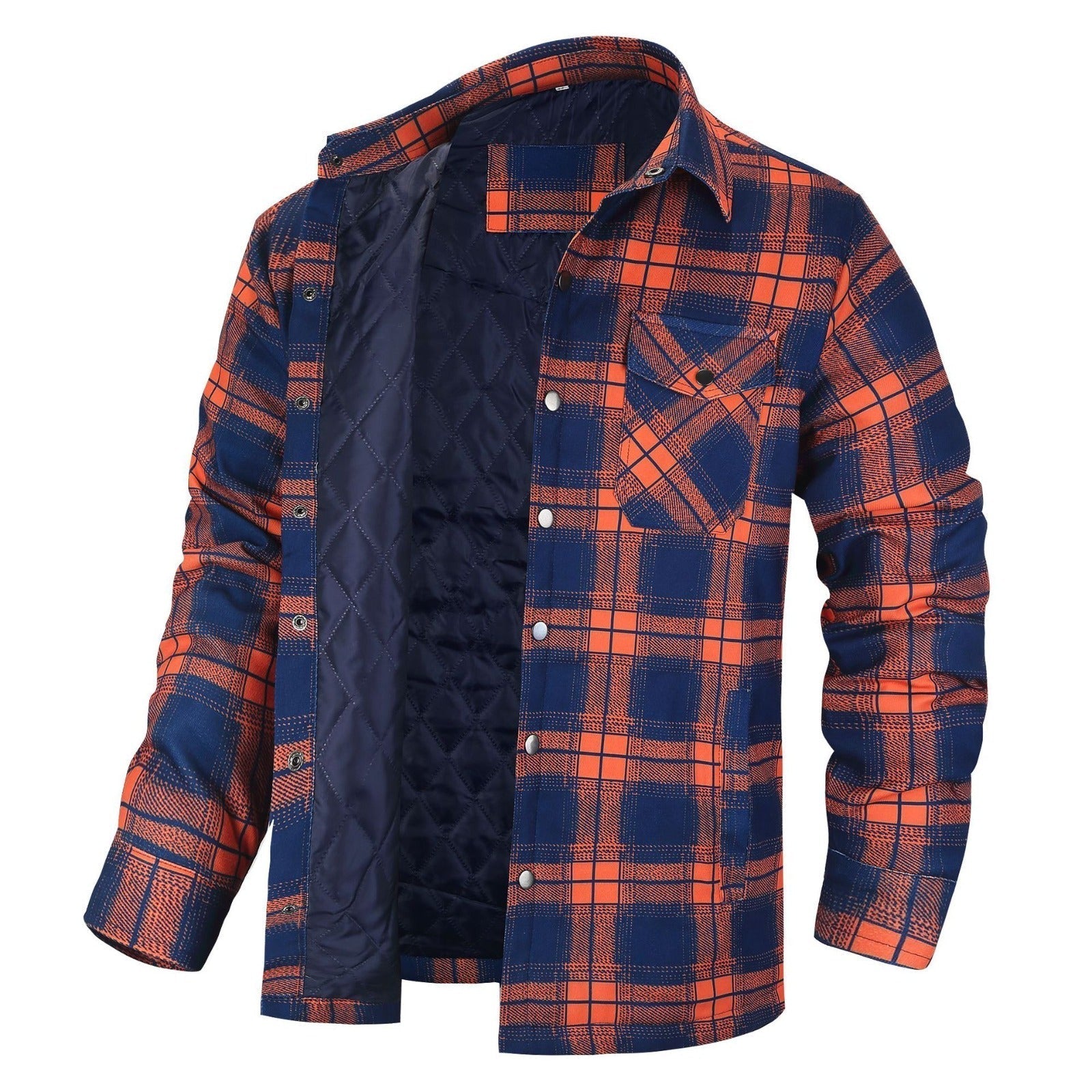 Henks Karierte Holzfällerjacke – Gefütterte Herrenjacke für Outdoor und Alltag