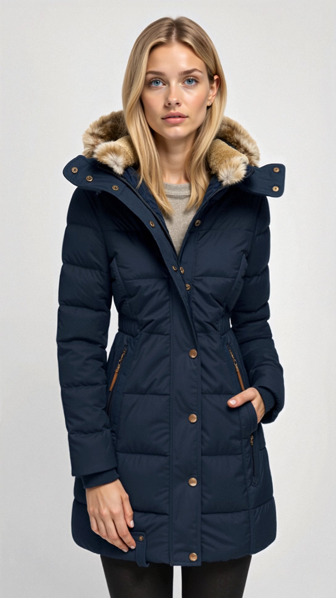 Cecilie Hooded Winter Coat