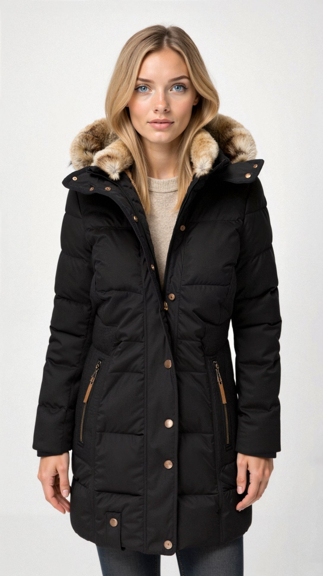 Cecilie Hooded Winter Coat