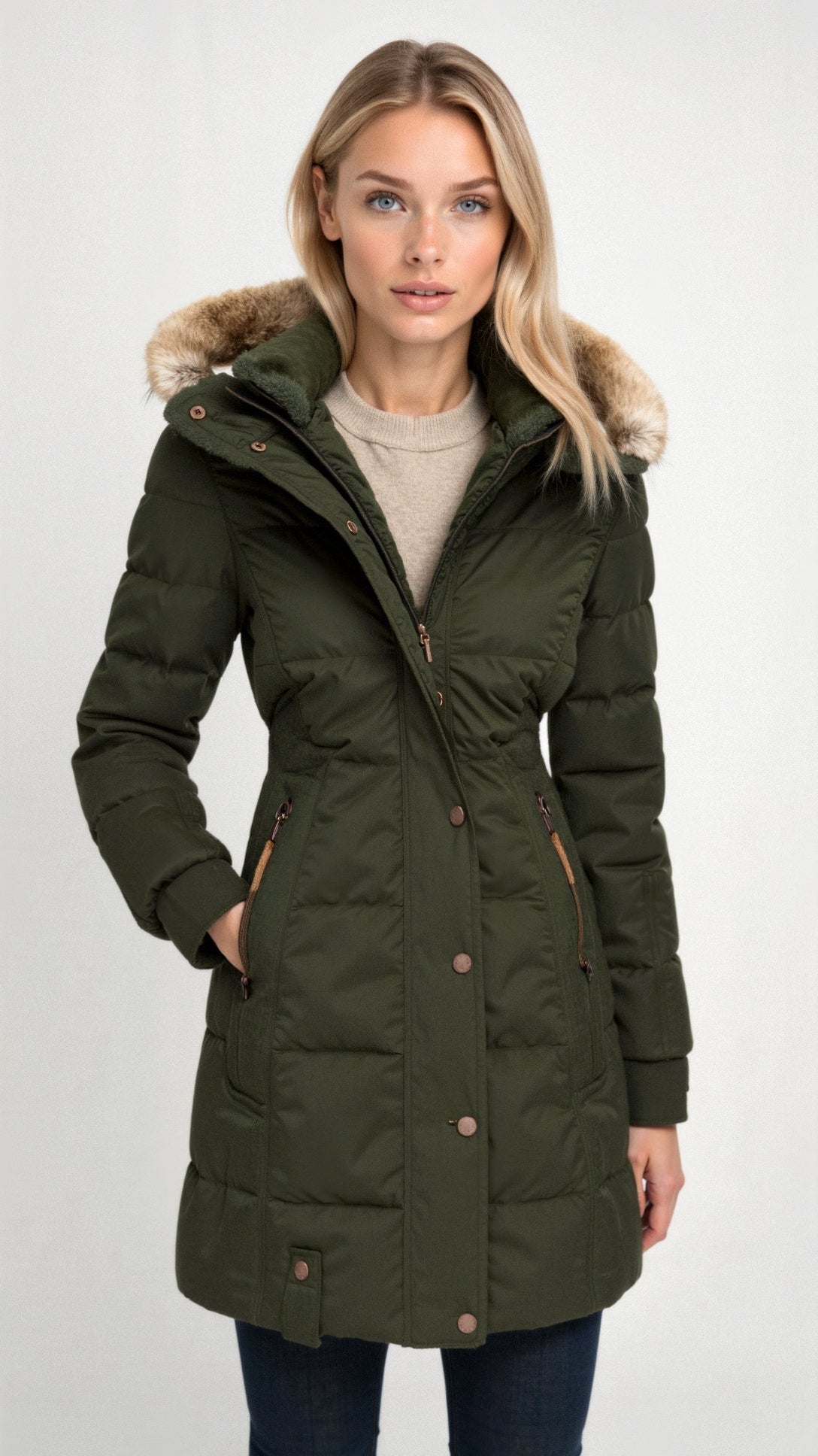 Cecilie Hooded Winter Coat