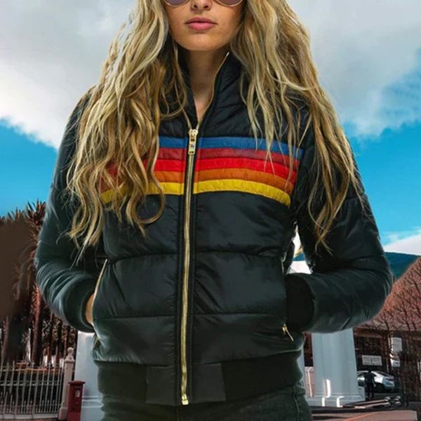Frederikke Bunte Pufferjacke für Damen