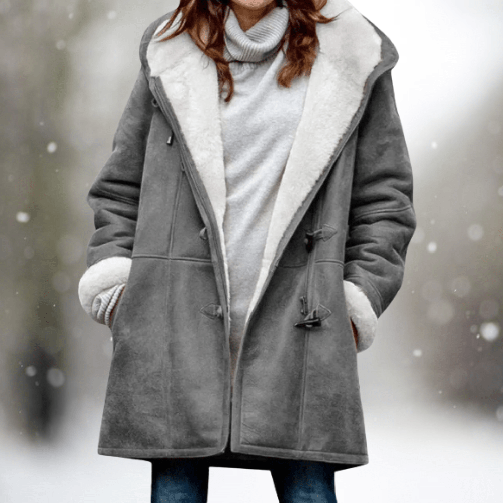 Irmelin | Modische warme Jacke mit Kapuze