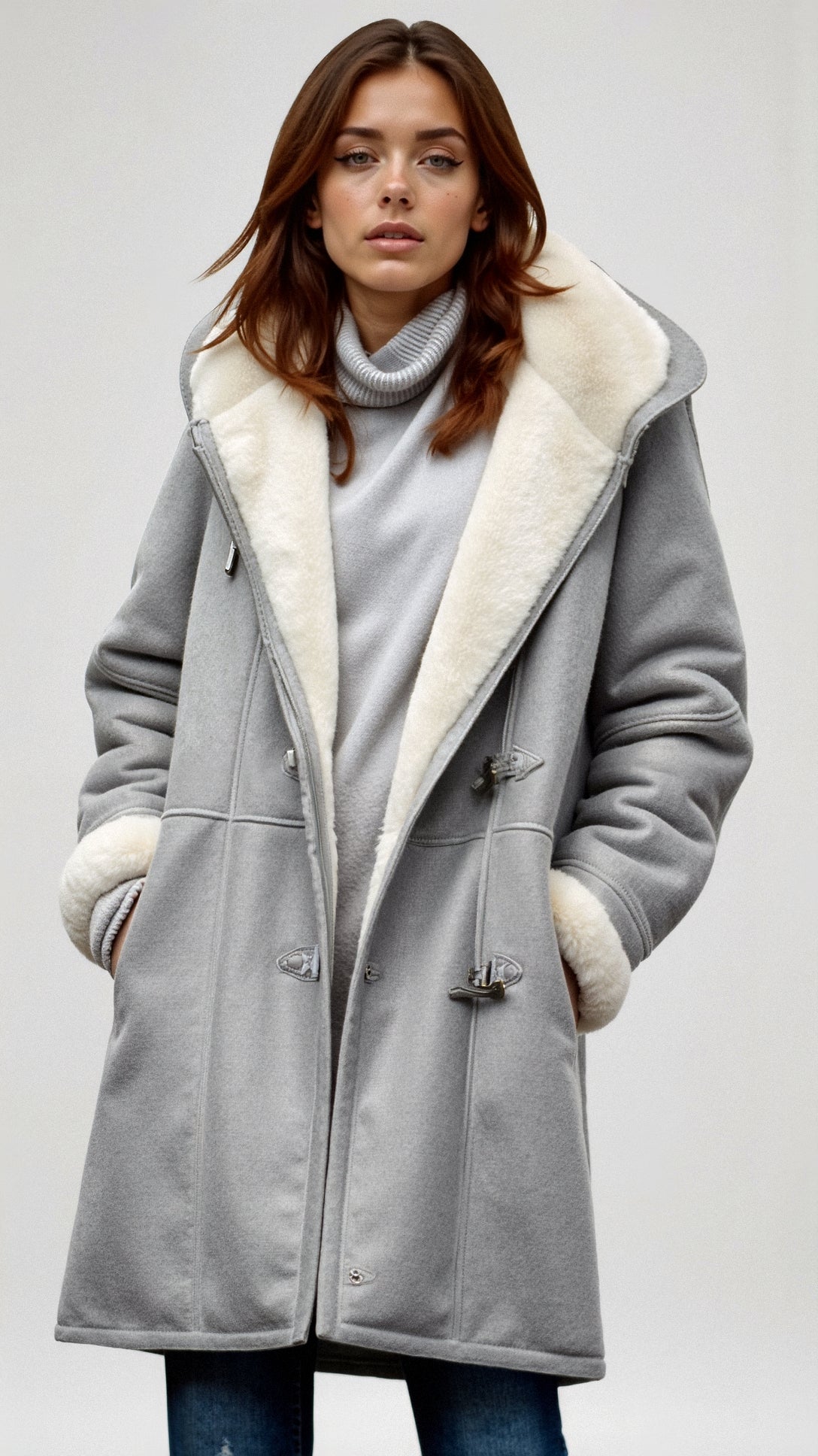 Irmelin | Modische warme Jacke mit Kapuze