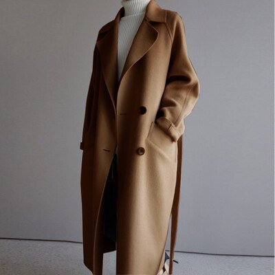 Woll-Trenchcoat für stilvolle Damen