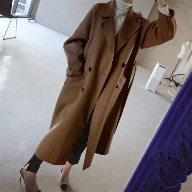 Woll-Trenchcoat für stilvolle Damen