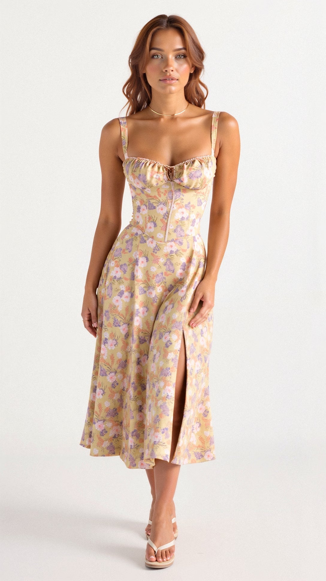 Kiana Korsett Midikleid für Damen