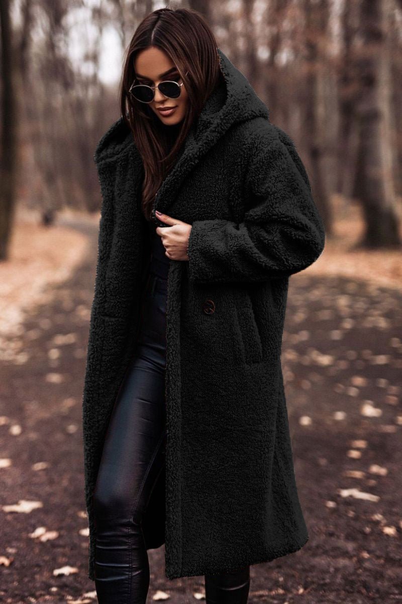 Maren Hooded Plush Coat