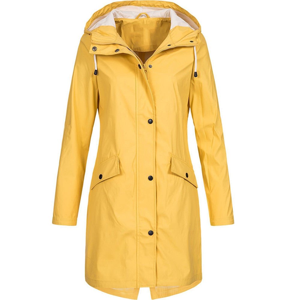 Stylish Nicoline Hooded Windbreaker Jacket