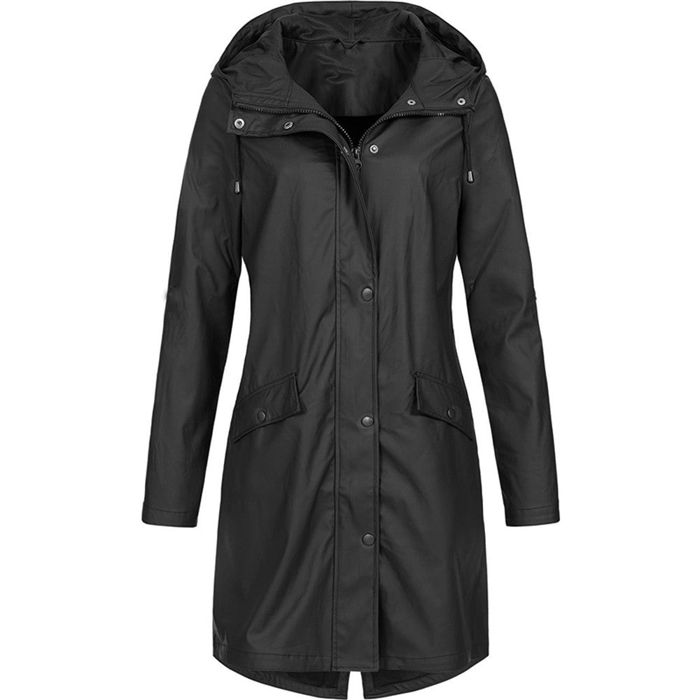 Stylish Nicoline Hooded Windbreaker Jacket