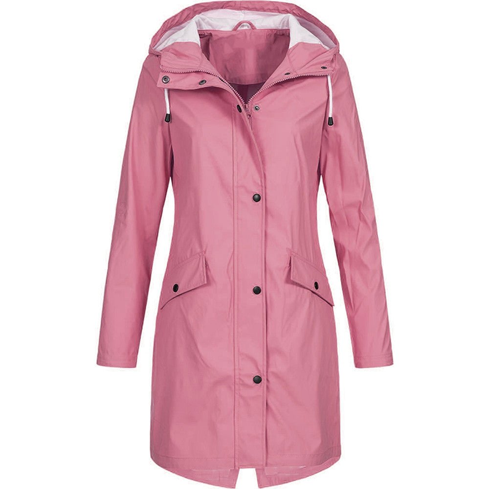 Stylish Nicoline Hooded Windbreaker Jacket