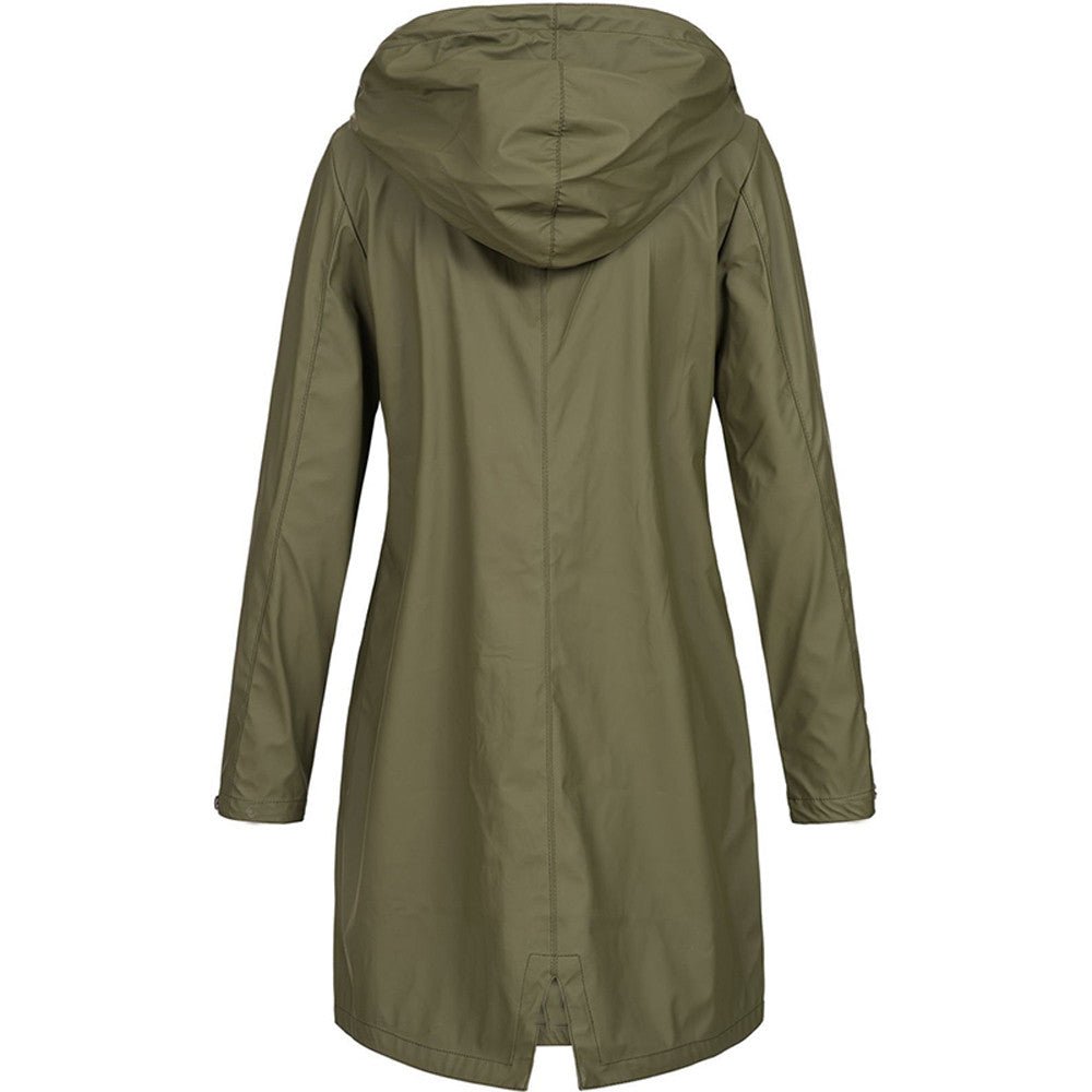 Stylish Nicoline Hooded Windbreaker Jacket