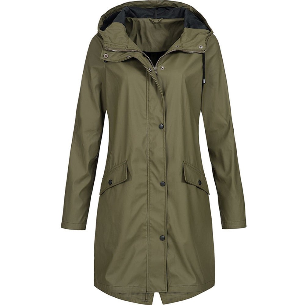 Stylish Nicoline Hooded Windbreaker Jacket