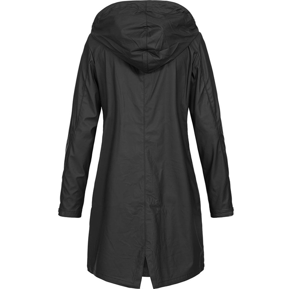 Stylish Nicoline Hooded Windbreaker Jacket
