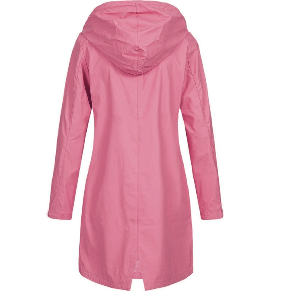 Stylish Nicoline Hooded Windbreaker Jacket