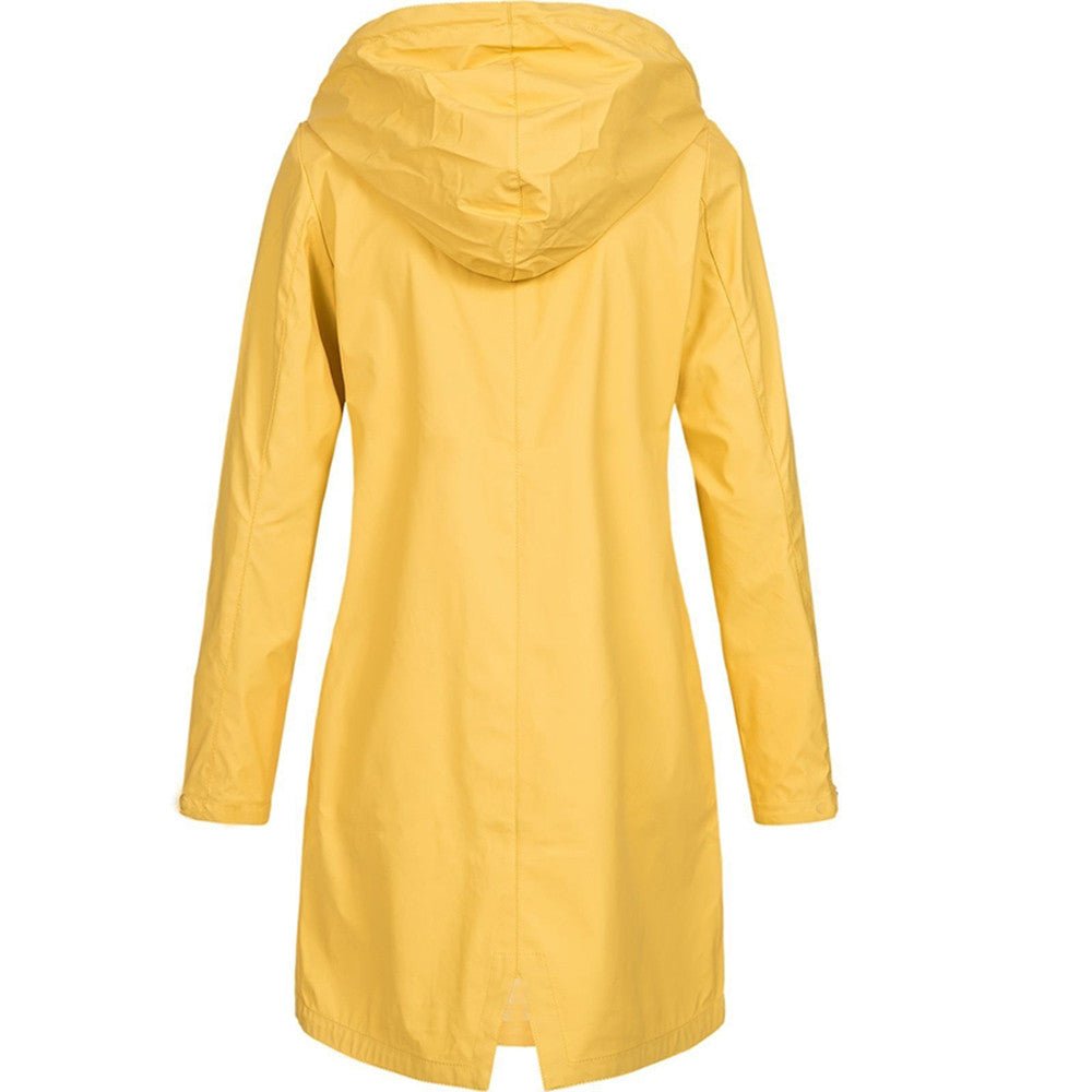 Stylish Nicoline Hooded Windbreaker Jacket