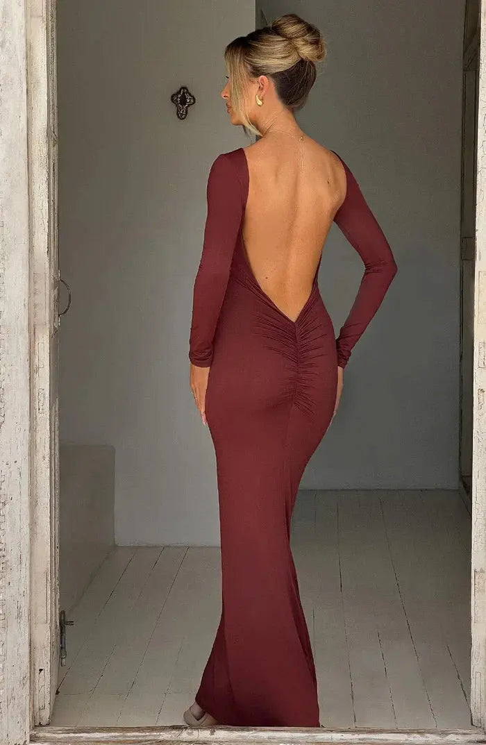 Adoifa – Elegantes Rückenfreies Maxi-Partykleid