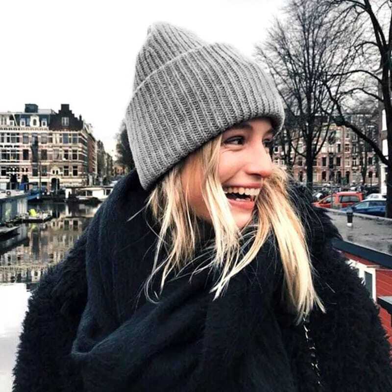 Wahnda | Warme Gestrickte Beanie-Mütze
