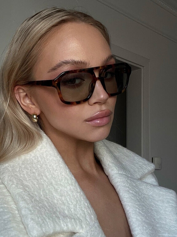 Rainya – Vintage Sonnebrille Damen im Leopardenprint | Retro Sunglasses Women